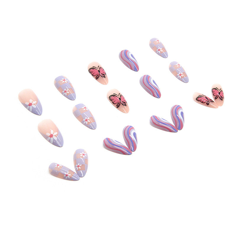 24 Pcs Press on Nails W27