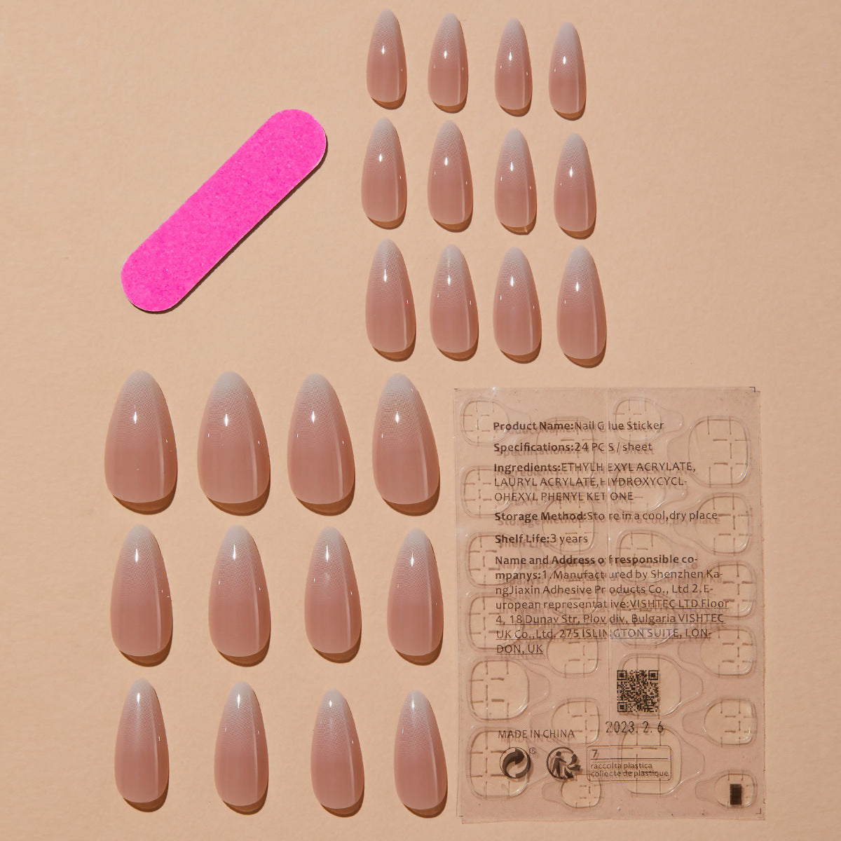 24 Pcs Press on Nails XC-38-19