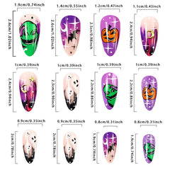 24 Pcs Press on Nails BKS2903