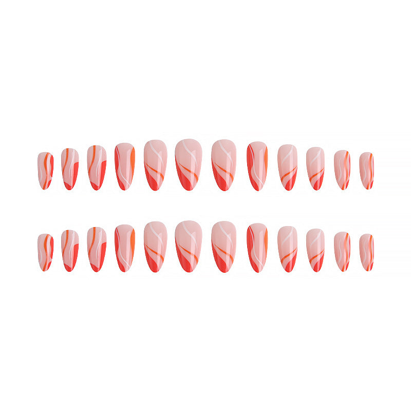 24 Pcs Press on Nails W036